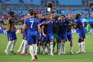 Chelsea celebration vs Benfica